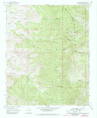 Download a high-resolution, GPS-compatible USGS topo map for Hualapai Peak, AZ (1986 edition)