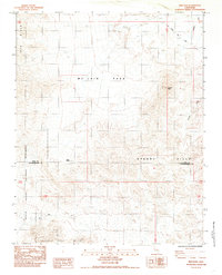 preview thumbnail of historical topo map of Arizona, United States in 1984