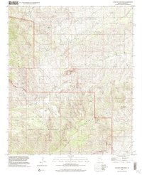 historical topo map of Graham County, AZ in 1997