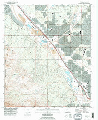 preview thumbnail of historical topo map of Pima County, AZ in 1992