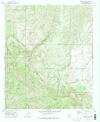 preview thumbnail of historical topo map of Graham County, AZ in 1972