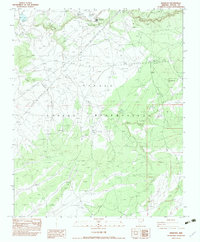 preview thumbnail of historical topo map of Apache County, AZ in 1983