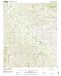 preview thumbnail of historical topo map of Graham County, AZ in 1998