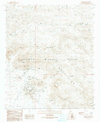 Download a high-resolution, GPS-compatible USGS topo map for Kofa Butte, AZ (1990 edition)