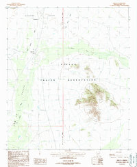 preview thumbnail of historical topo map of Pima County, AZ in 1988