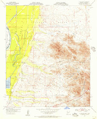 preview thumbnail of historical topo map of La Paz County, AZ in 1955