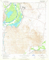 Download a high-resolution, GPS-compatible USGS topo map for Laguna Dam, AZ (1965 edition)