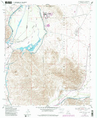 Download a high-resolution, GPS-compatible USGS topo map for Laguna Dam, AZ (1991 edition)