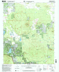 Download a high-resolution, GPS-compatible USGS topo map for Lakeside, AZ (2001 edition)