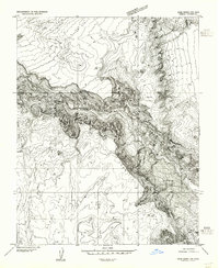 preview thumbnail of historical topo map of Coconino County, AZ in 1954