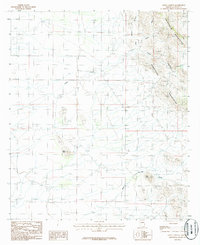preview thumbnail of historical topo map of Cochise County, AZ in 1986
