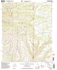 preview thumbnail of historical topo map of Greenlee County, AZ in 2005