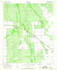 1952 Map of Ak-Chin Village, AZ, 1968 Print