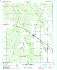 1952 Map of Ak-Chin Village, AZ, 1984 Print