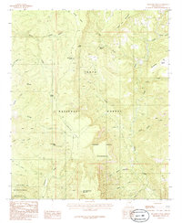 Download a high-resolution, GPS-compatible USGS topo map for McFadden Peak, AZ (1986 edition)