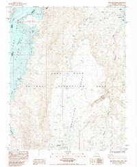 preview thumbnail of historical topo map of Mohave County, AZ in 1984