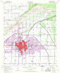 Download a high-resolution, GPS-compatible USGS topo map for Mesa, AZ (1968 edition)