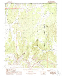 Download a high-resolution, GPS-compatible USGS topo map for Moccasin, AZ (1988 edition)
