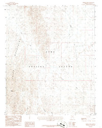 preview thumbnail of historical topo map of Mohave County, AZ in 1986
