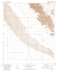 Download a high-resolution, GPS-compatible USGS topo map for Mohawk Mts SW, AZ (1986 edition)