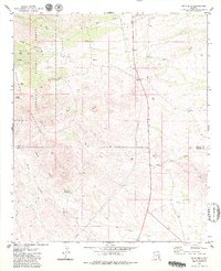 preview thumbnail of historical topo map of Cochise County, AZ in 1979