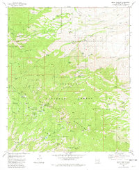 preview thumbnail of historical topo map of Pima County, AZ in 1981