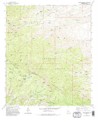 Download a high-resolution, GPS-compatible USGS topo map for Mount Bigelow, AZ (1995 edition)