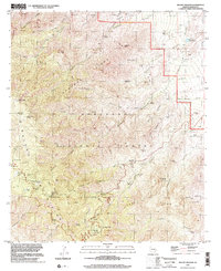 preview thumbnail of historical topo map of Graham County, AZ in 1996