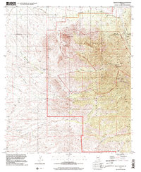 preview thumbnail of historical topo map of Santa Cruz County, AZ in 1996