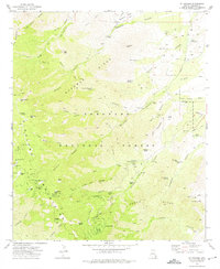 preview thumbnail of historical topo map of Graham County, AZ in 1972