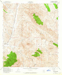 Download a high-resolution, GPS-compatible USGS topo map for Mt Hughes, AZ (1964 edition)