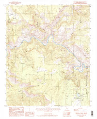 Download a high-resolution, GPS-compatible USGS topo map for Mule Hoof Bend, AZ (1988 edition)