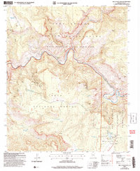 Download a high-resolution, GPS-compatible USGS topo map for Mule Hoof Bend, AZ (2007 edition)