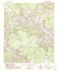Download a high-resolution, GPS-compatible USGS topo map for Mule Hoof Bend, AZ (1988 edition)