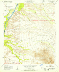 preview thumbnail of historical topo map of La Paz County, AZ in 1952