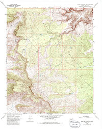 Download a high-resolution, GPS-compatible USGS topo map for Music Mountains NE, AZ (1986 edition)