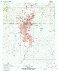 Download a high-resolution, GPS-compatible USGS topo map for Nogales, AZ (1981 edition)