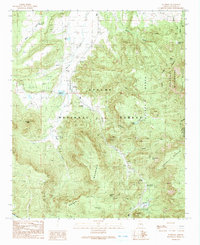 Download a high-resolution, GPS-compatible USGS topo map for Nutrioso, AZ (1991 edition)