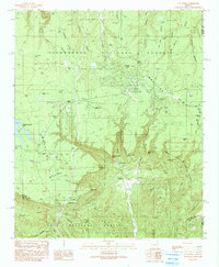 Download a high-resolution, GPS-compatible USGS topo map for O W Point, AZ (1991 edition)