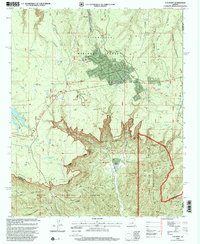 Download a high-resolution, GPS-compatible USGS topo map for O W Point, AZ (2000 edition)