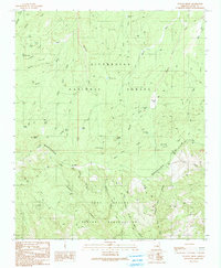preview thumbnail of historical topo map of Navajo County, AZ in 1990