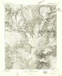 Download a high-resolution, GPS-compatible USGS topo map for Pastora Peak SW, AZ (1954 edition)