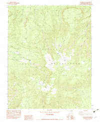 Download a high-resolution, GPS-compatible USGS topo map for Pastora Peak, AZ (1982 edition)