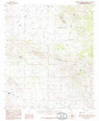 Download a high-resolution, GPS-compatible USGS topo map for Pedregosa Mountains West, AZ (1986 edition)