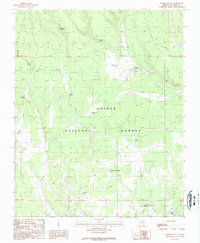 Download a high-resolution, GPS-compatible USGS topo map for Peterson Flat, AZ (1989 edition)