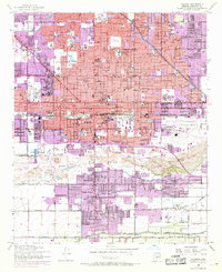 Download a high-resolution, GPS-compatible USGS topo map for Phoenix, AZ (1968 edition)