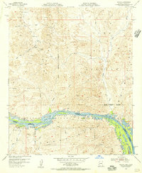 preview thumbnail of historical topo map of Yuma County, AZ in 1954