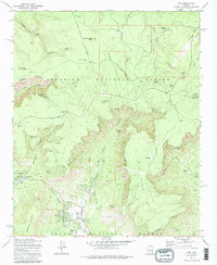 Download a high-resolution, GPS-compatible USGS topo map for Pine, AZ (1985 edition)