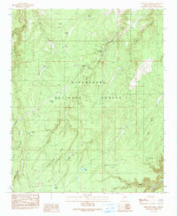 Download a high-resolution, GPS-compatible USGS topo map for Porcupine Ridge, AZ (1991 edition)