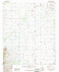 preview thumbnail of historical topo map of Cochise County, AZ in 1987
